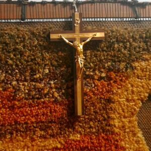Gold plated crucifix